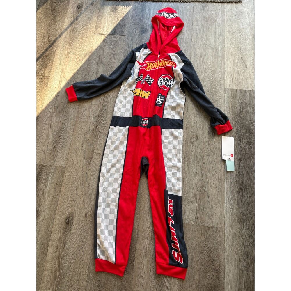 Hot Wheels Racing Zip one piece set Set New